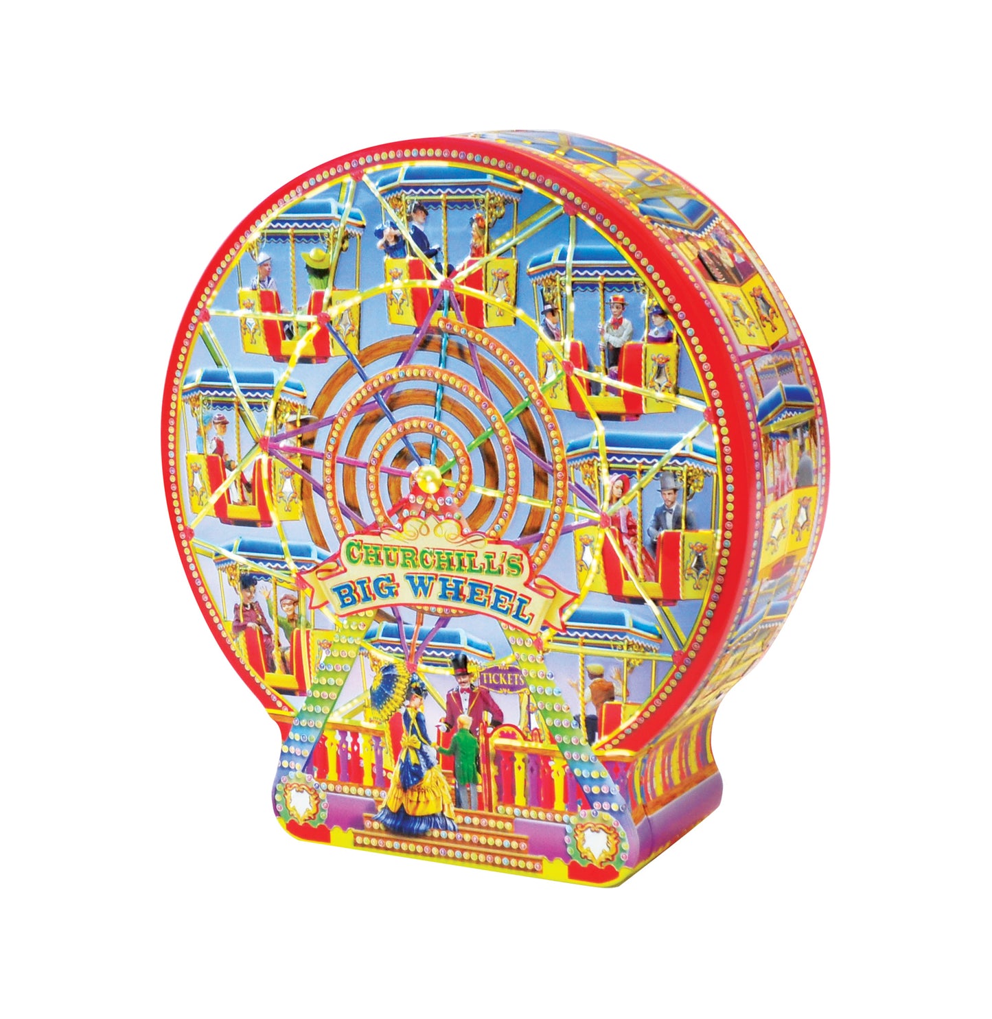 Churchill's Big Wheel Clotted Cream Vanilla Fudge Tin