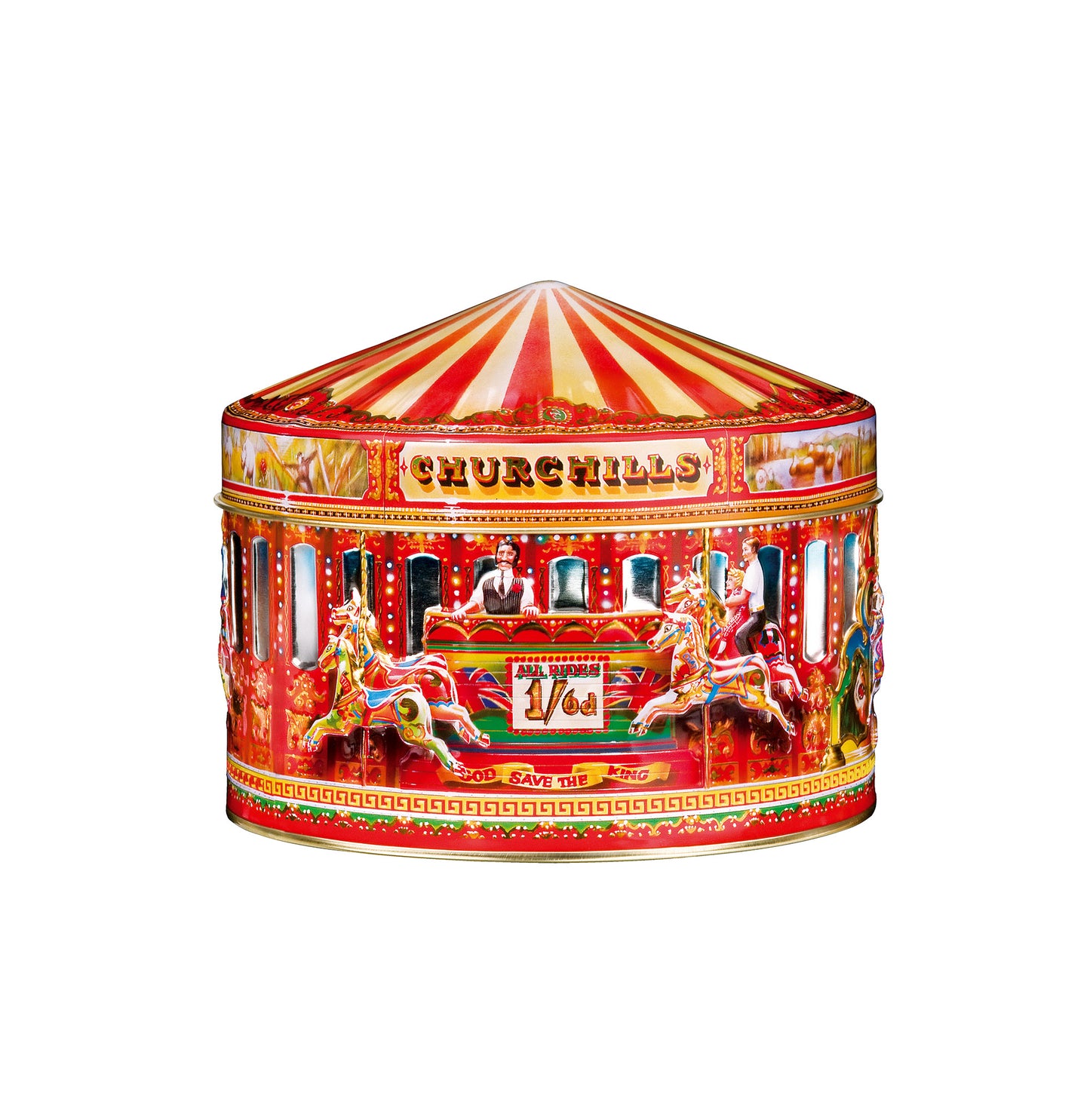 Churchill's Carousel English Toffee Tin