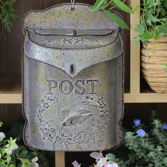 Bird Design Metal Post Box