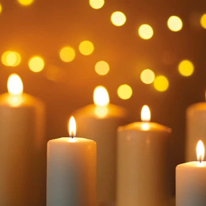 Cream Wax Church Candle 25cm x 10cm