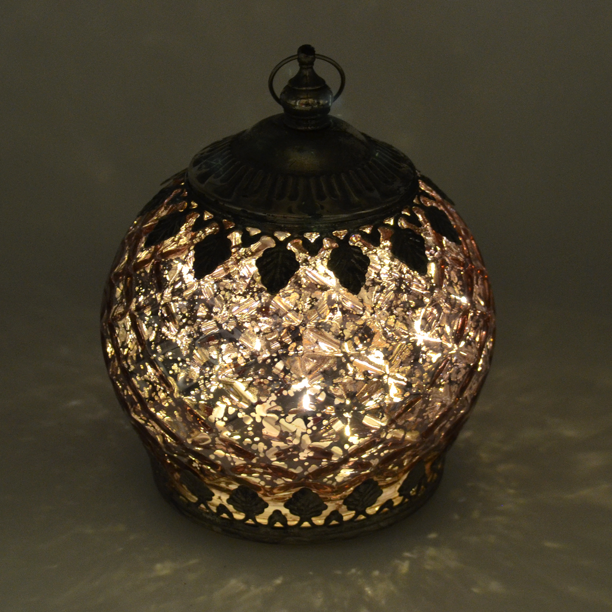 Small Champagne Glass LED Lantern