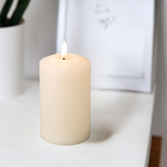 Cream Church Candle LED Wick 14.5cm