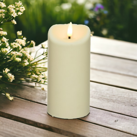 Flame Effect LED Candle 17.5 x 7.5cm