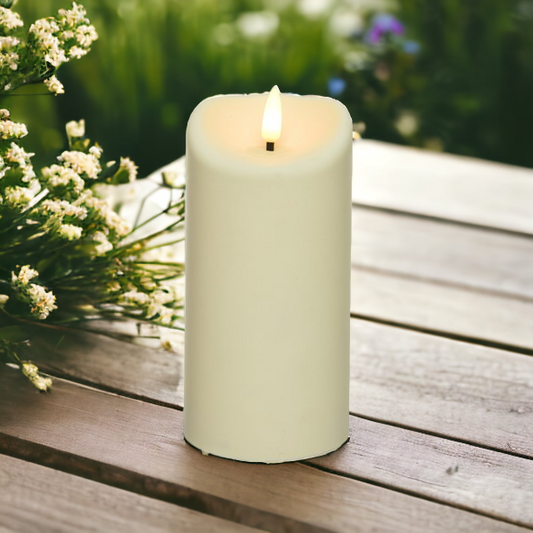 Flame Effect Outdoor LED Candle 17.5 x 7.5cm