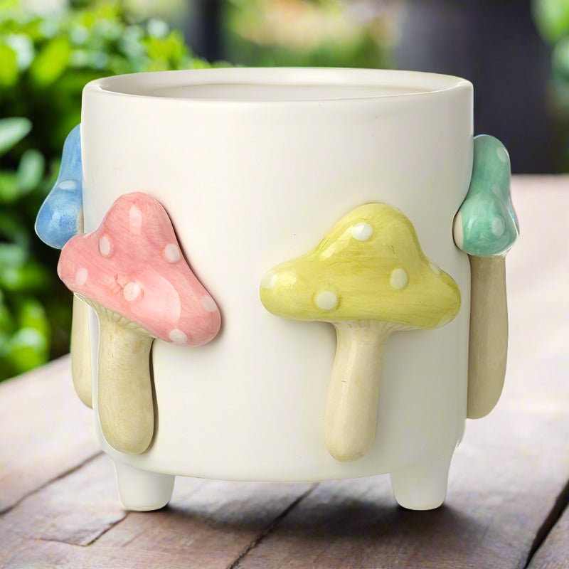 Large Mushroom Plant Pot