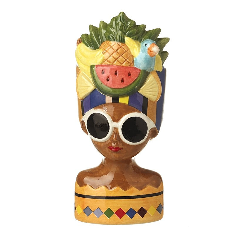 Fruit Hat Lady Plant Pot