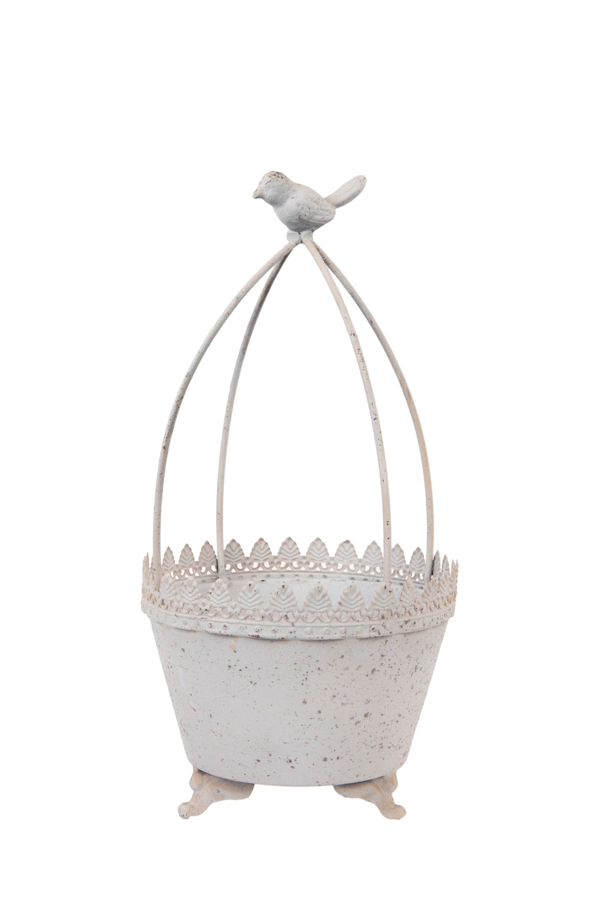 Avem White Rustic Planter