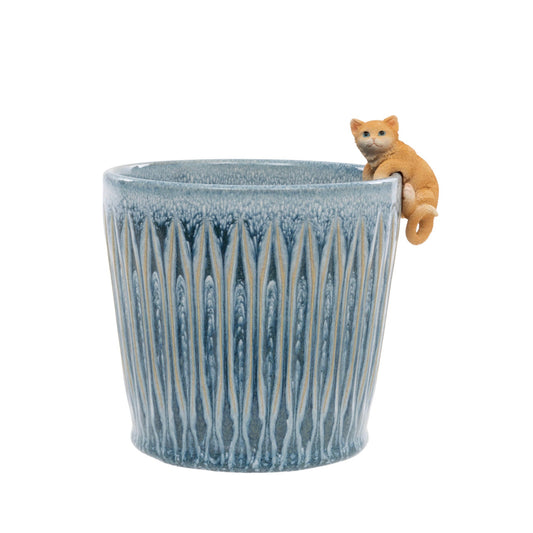 Ginger Cat Plant Pot Hanger