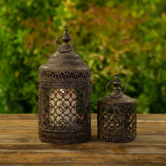 Vintage Style Moorish Lanterns Set Of 2