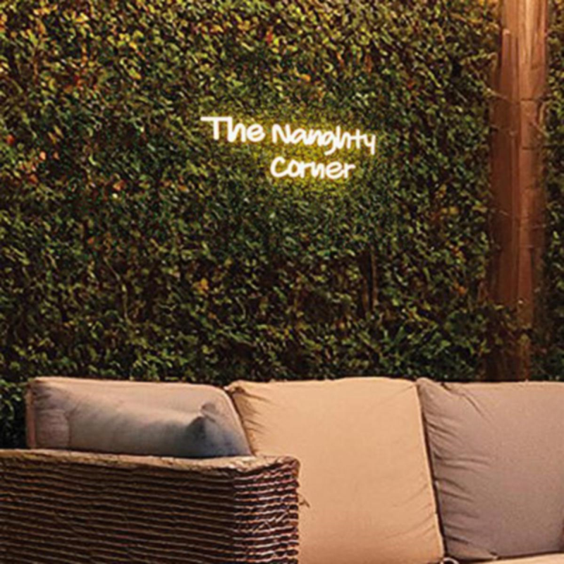 'The Naughty Corner' LED Neon Wall Sign