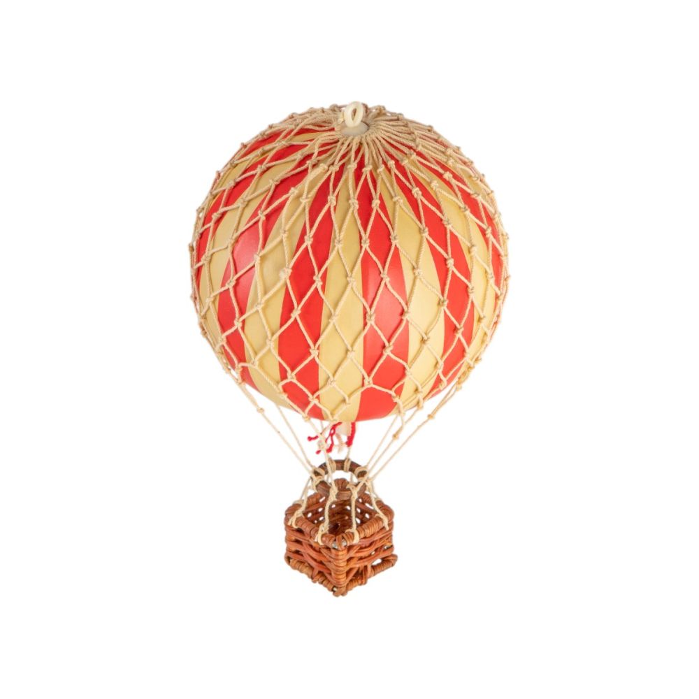 Floating the Skies Red Stripe Hot Air Balloon Decoration