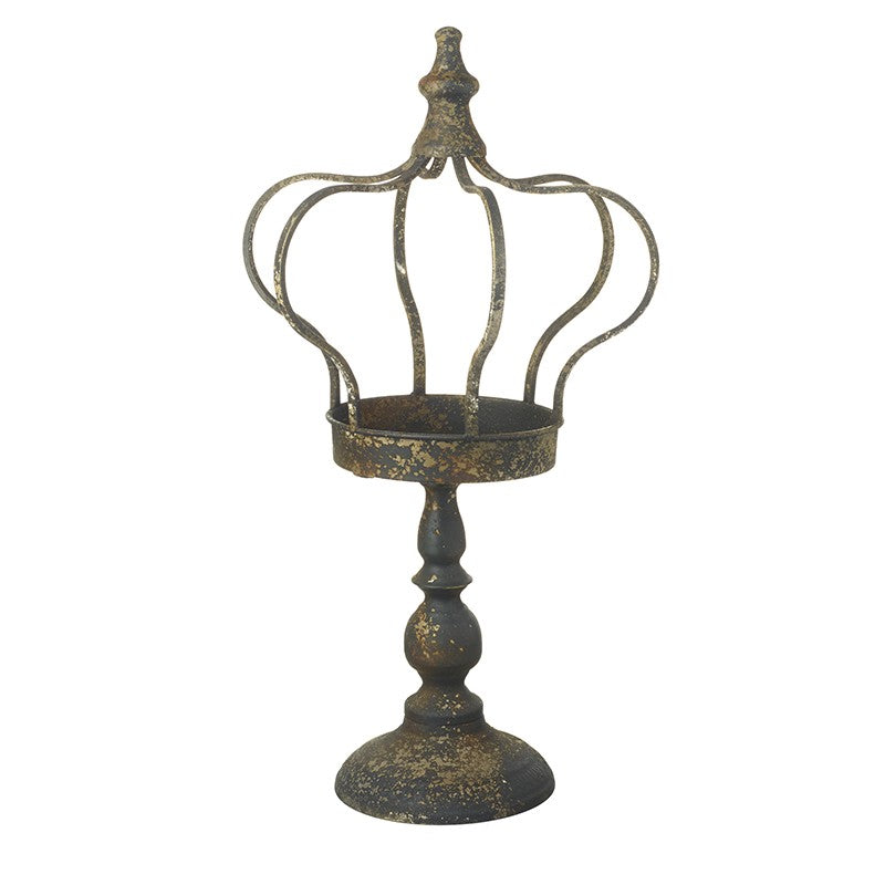 Metal Crown Candle Holder