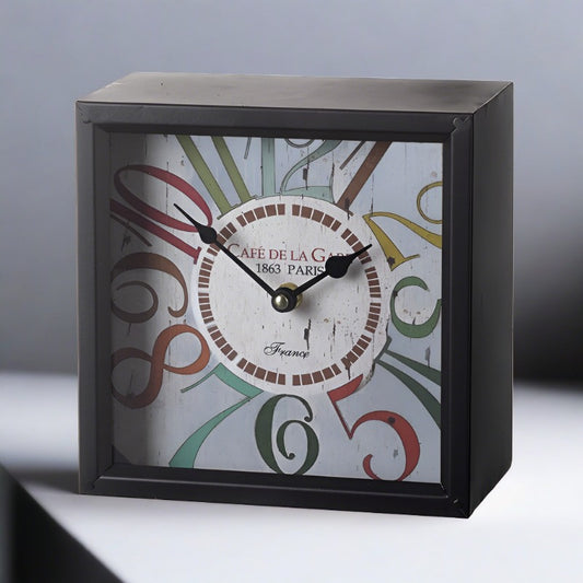 Colourful Numbers Table Clock