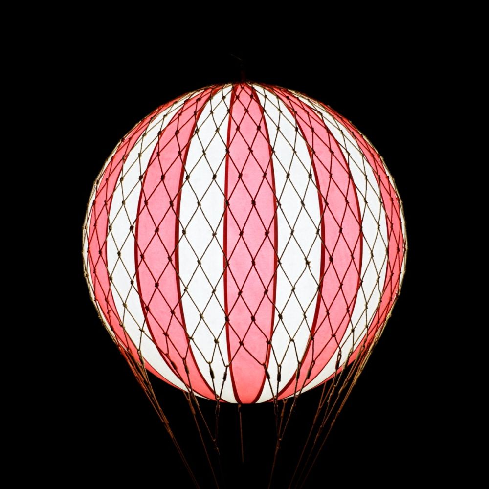 Royal Aero Red Stripe LED Hot Air Balloon Decoration