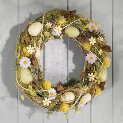 Easter Egg and Daisy Wreath 34cm