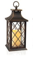 Lantern with Flickabright Candle (Assorted)