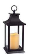 Lantern with Flickabright Candle (Assorted)
