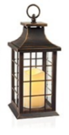 Lantern with Flickabright Candle (Assorted)