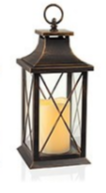 Lantern with Flickabright Candle (Assorted)