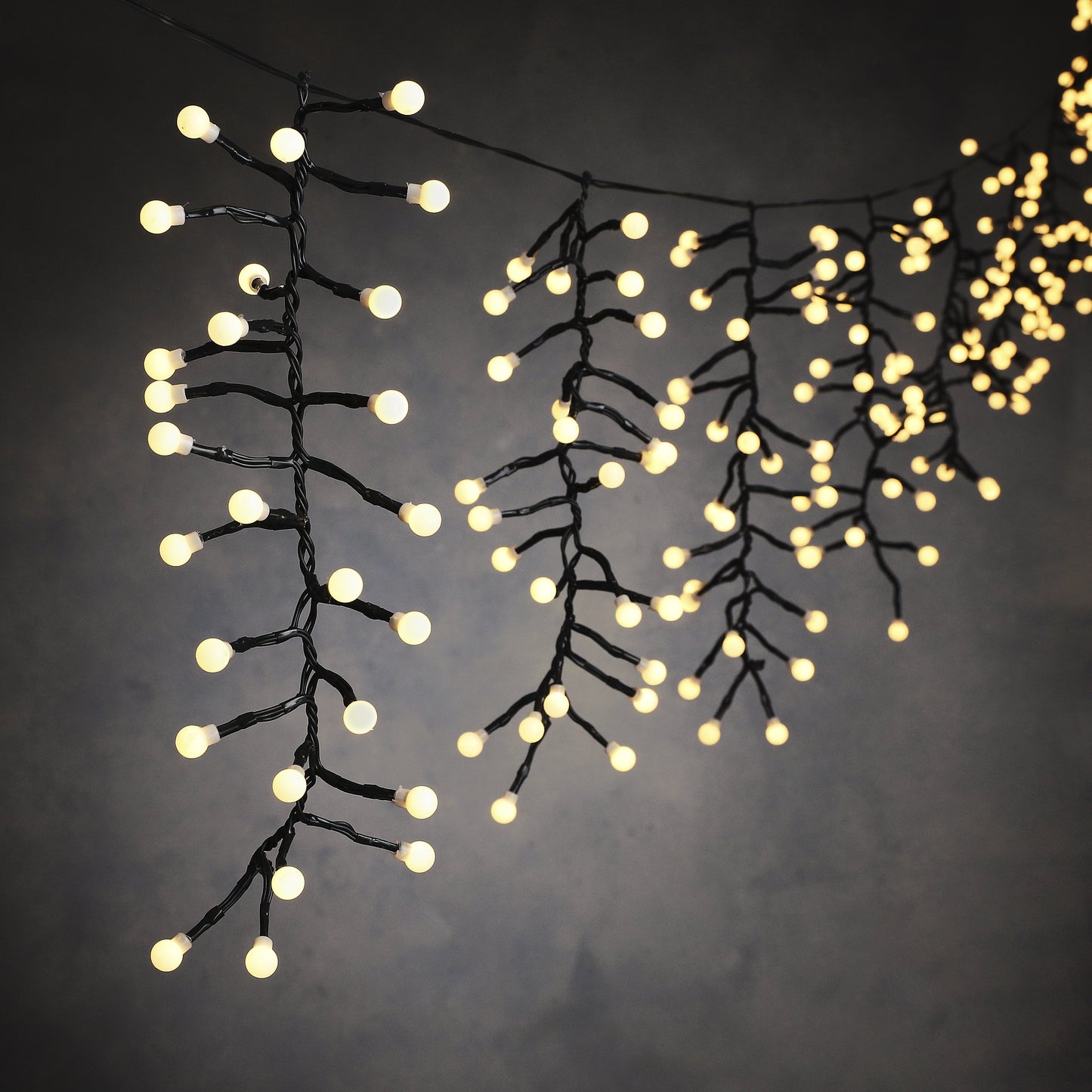 Luca Lighting 130 Warm White LED Icicle Christmas Berry Lights