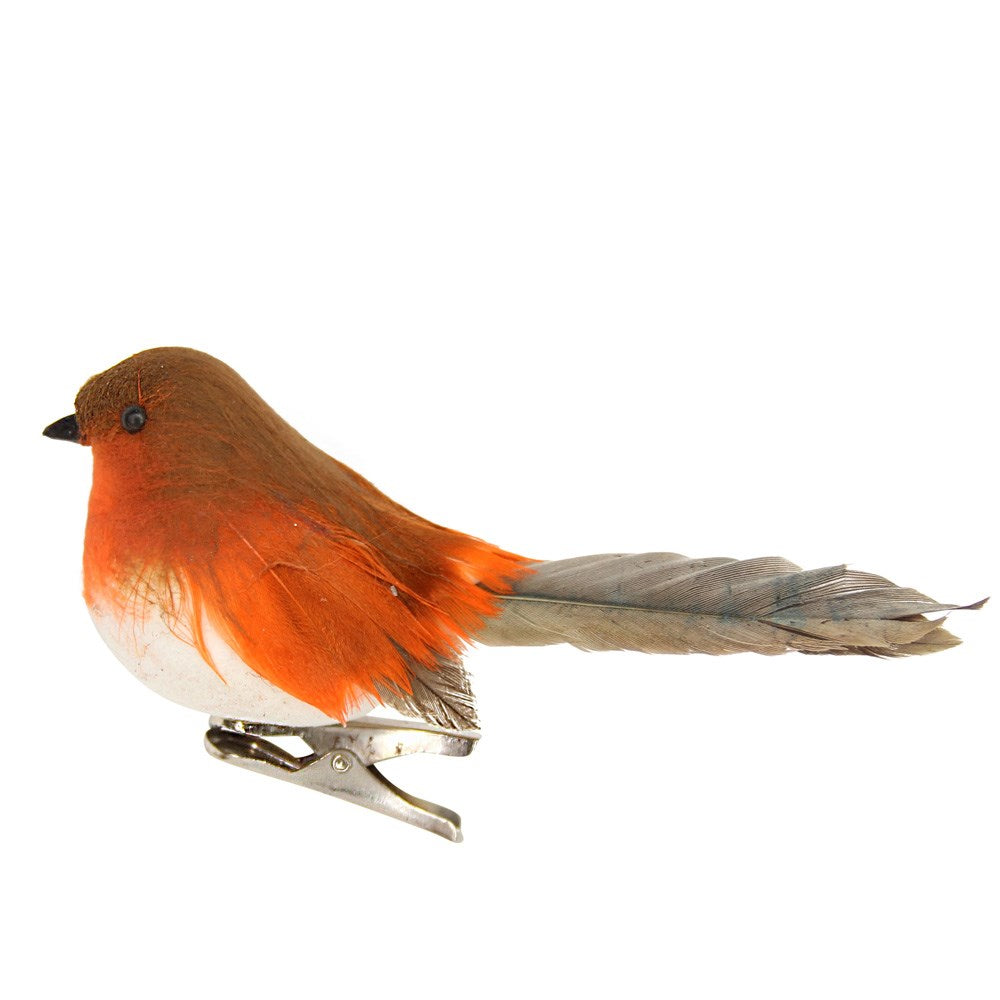 Robin on Clip Decoration