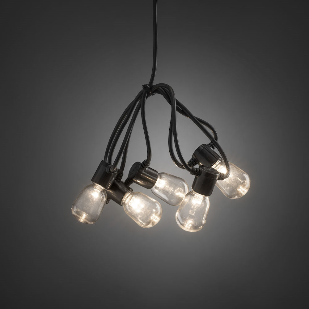 Konstsmide 20 Clear Oval Bulb Set Warm White LED's