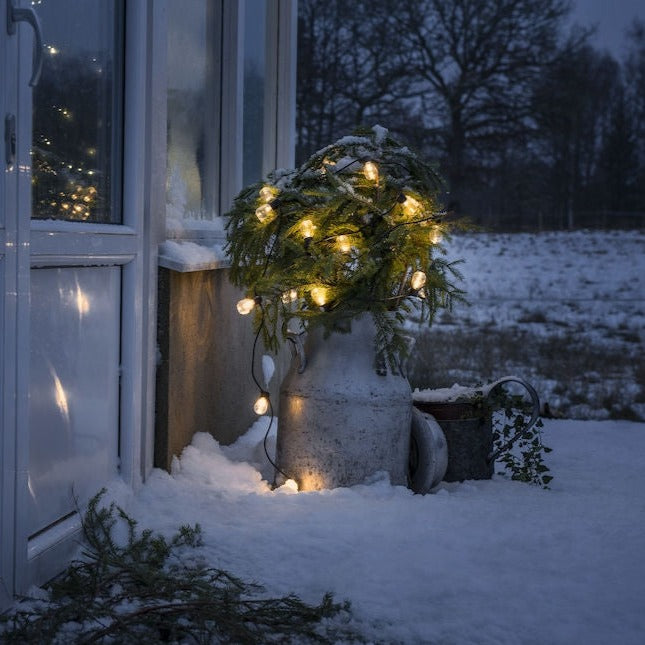 Konstsmide 20 Clear Oval Bulb Set Warm White LED's