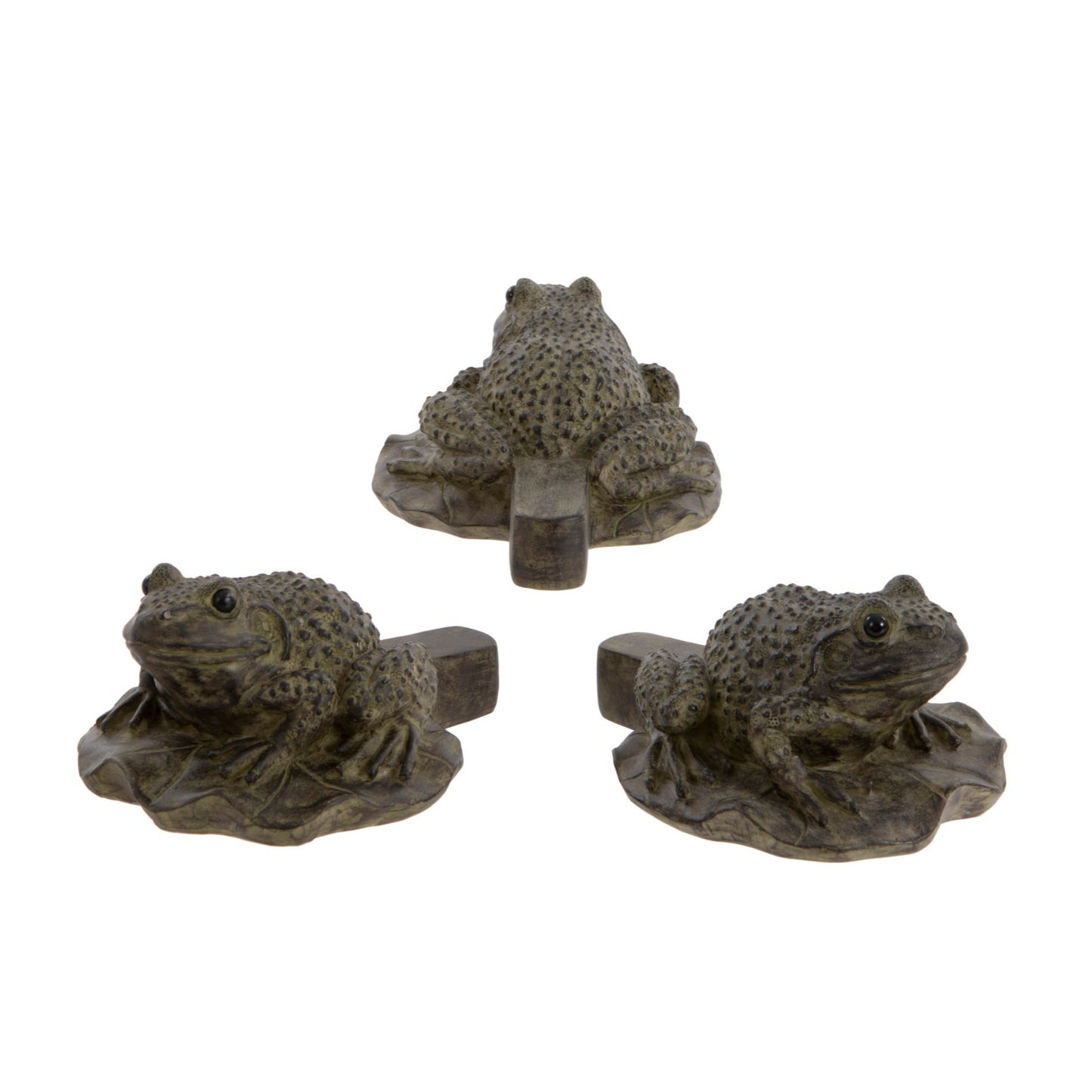 Set of 3 Frog Plant Pot Stands