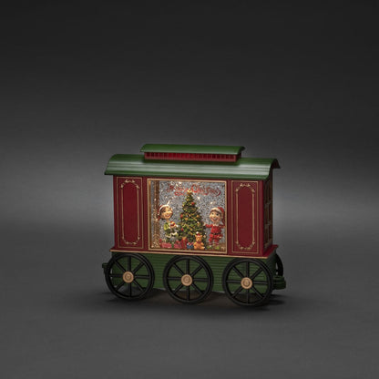 Christmas Train Carriage Water Spinner Lantern