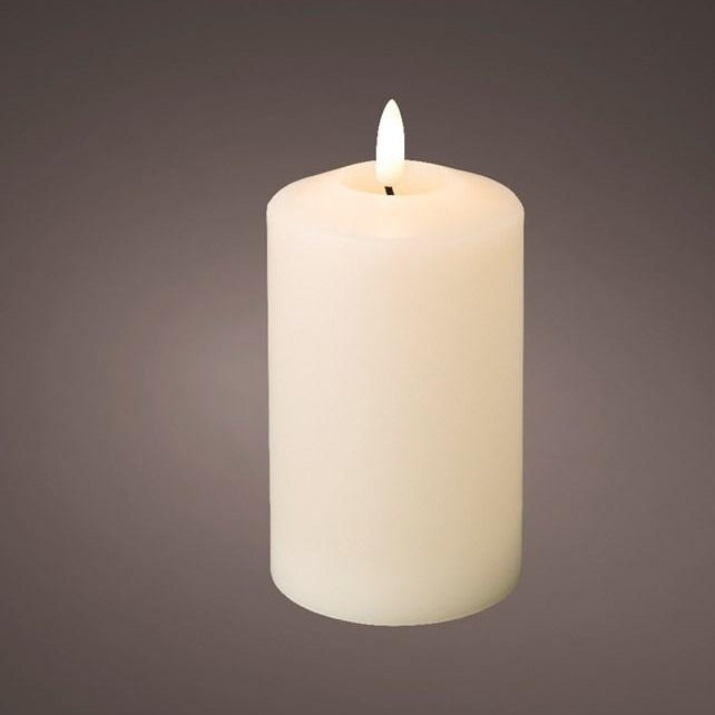 Cream Church Candle LED Wick 14.5cm x 7.5cm