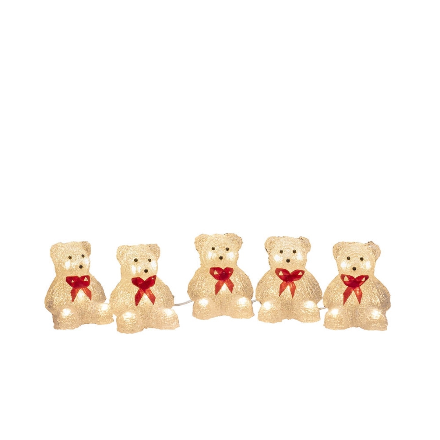 Konstsmide 5 Piece Acrylic Bears Light Set