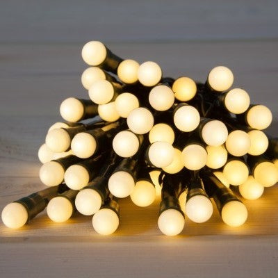Noma 200 Warm White Led Berry String Lights Battery Operated