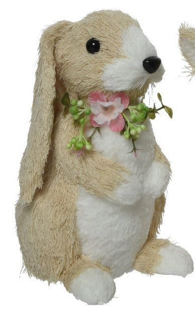 Standing Easter Bunny with Flower Decoration