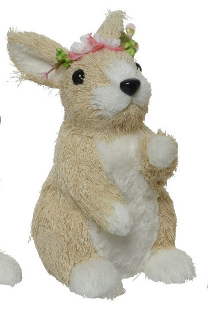Standing Easter Bunny with Flower Decoration