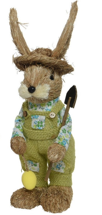 Easter Bunny with Shovel Decoration