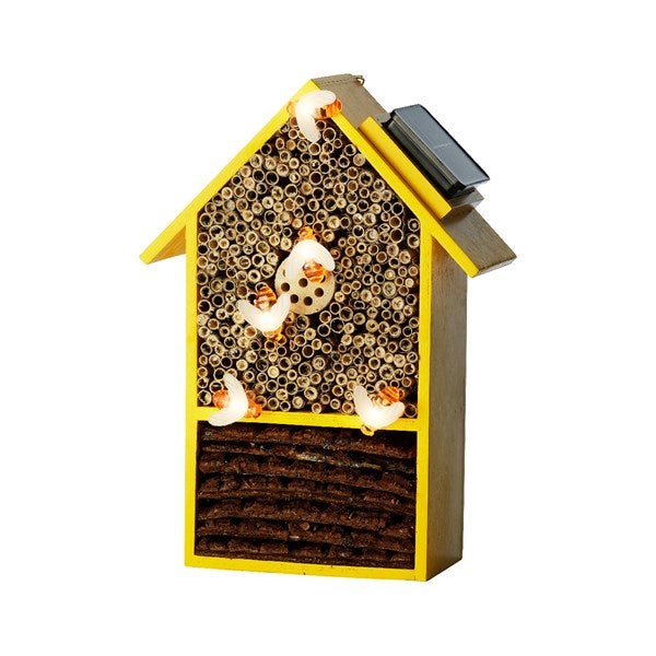 Solar Insect House with LED Bee Lights