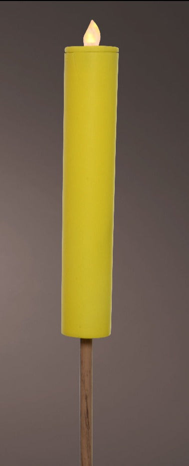 Solar Colourful LED Candle Garden Stake Light