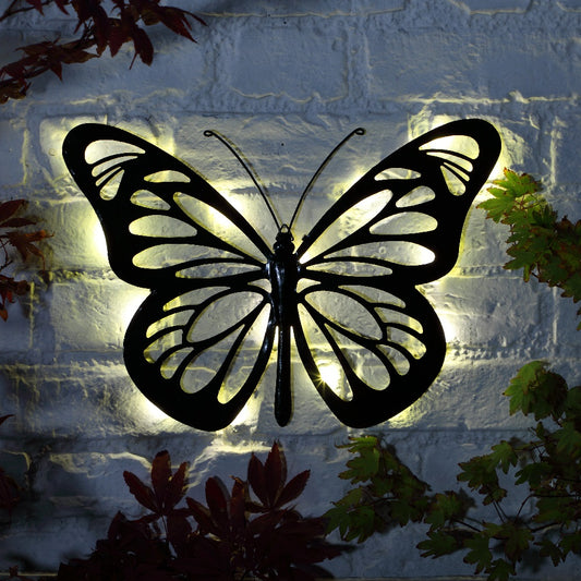 Noma Solar Butterfly Metal Plaque