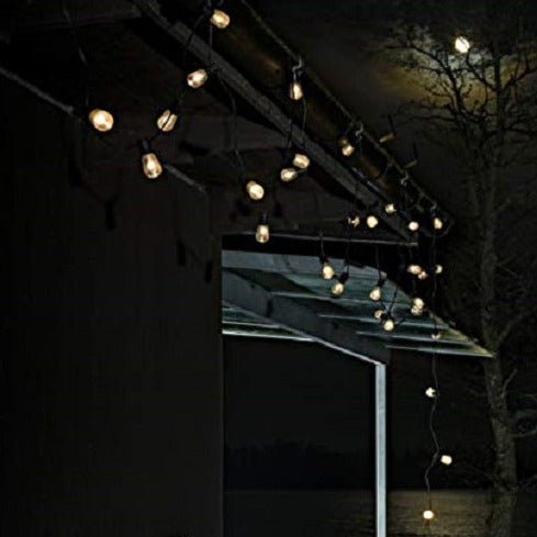 Konstsmide 20 Oval Clear Bulb Amber LED Festoon Lights