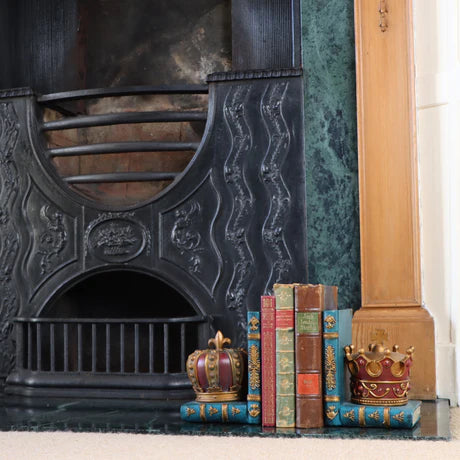 Vintage Style Crown Bookends