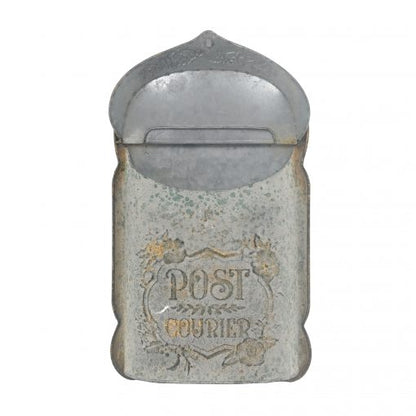Post Courier Rustic Metal Post Box