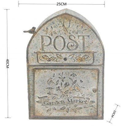 'Garden Market' Rustic Post Box