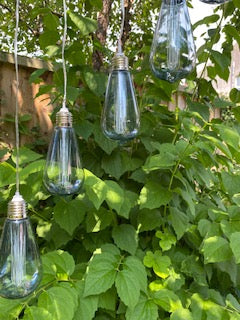 Noma Smokey Valve Style Bulb Spiral Chandelier Battery Operated