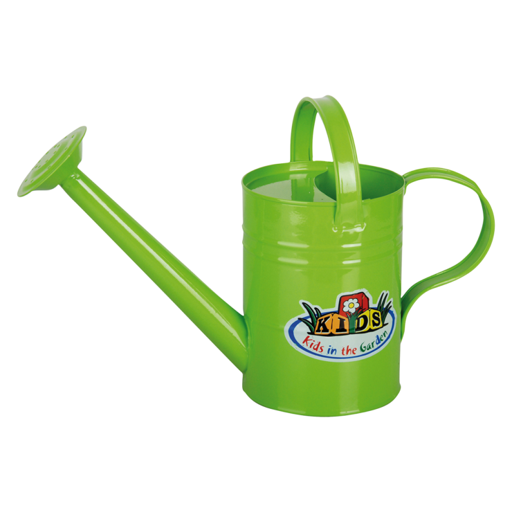 Childrens Green Metal Watering Can