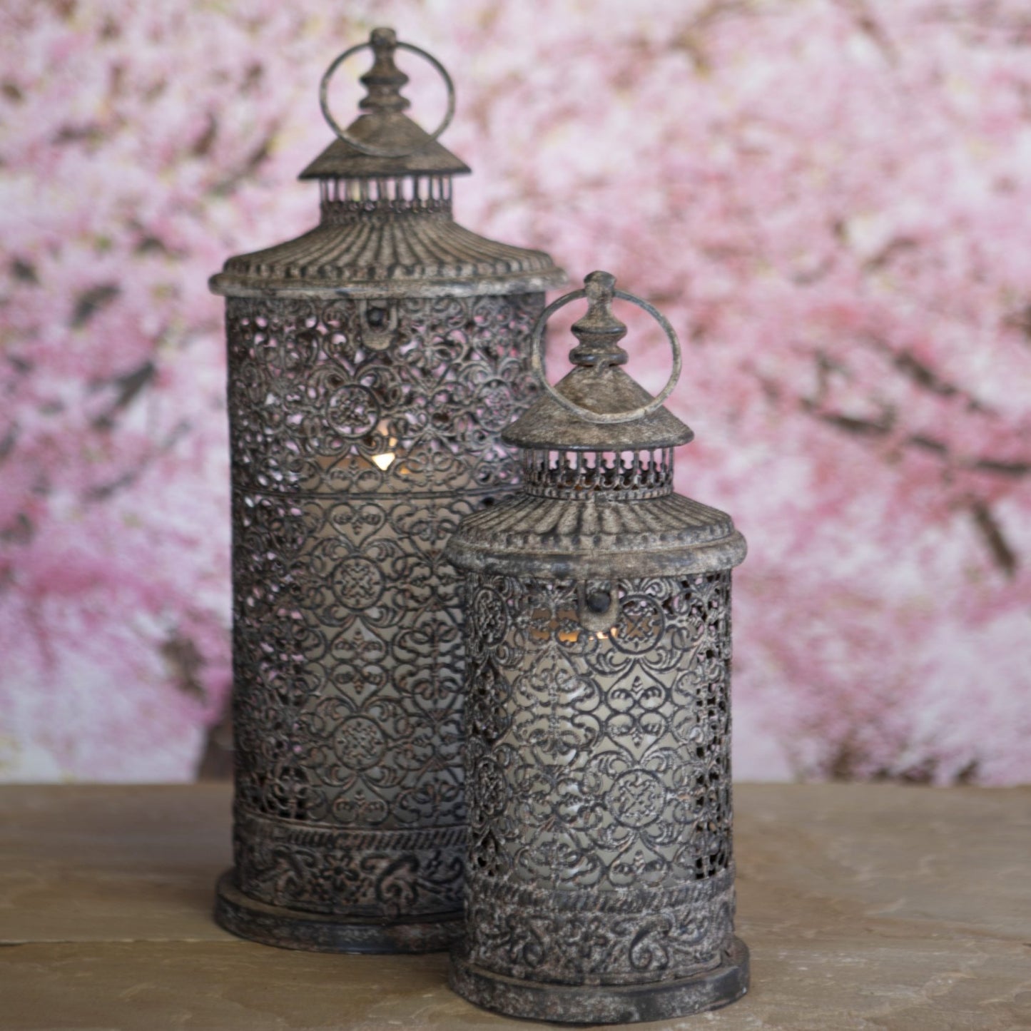Lugano Vintage Style Rustic Lantern Large