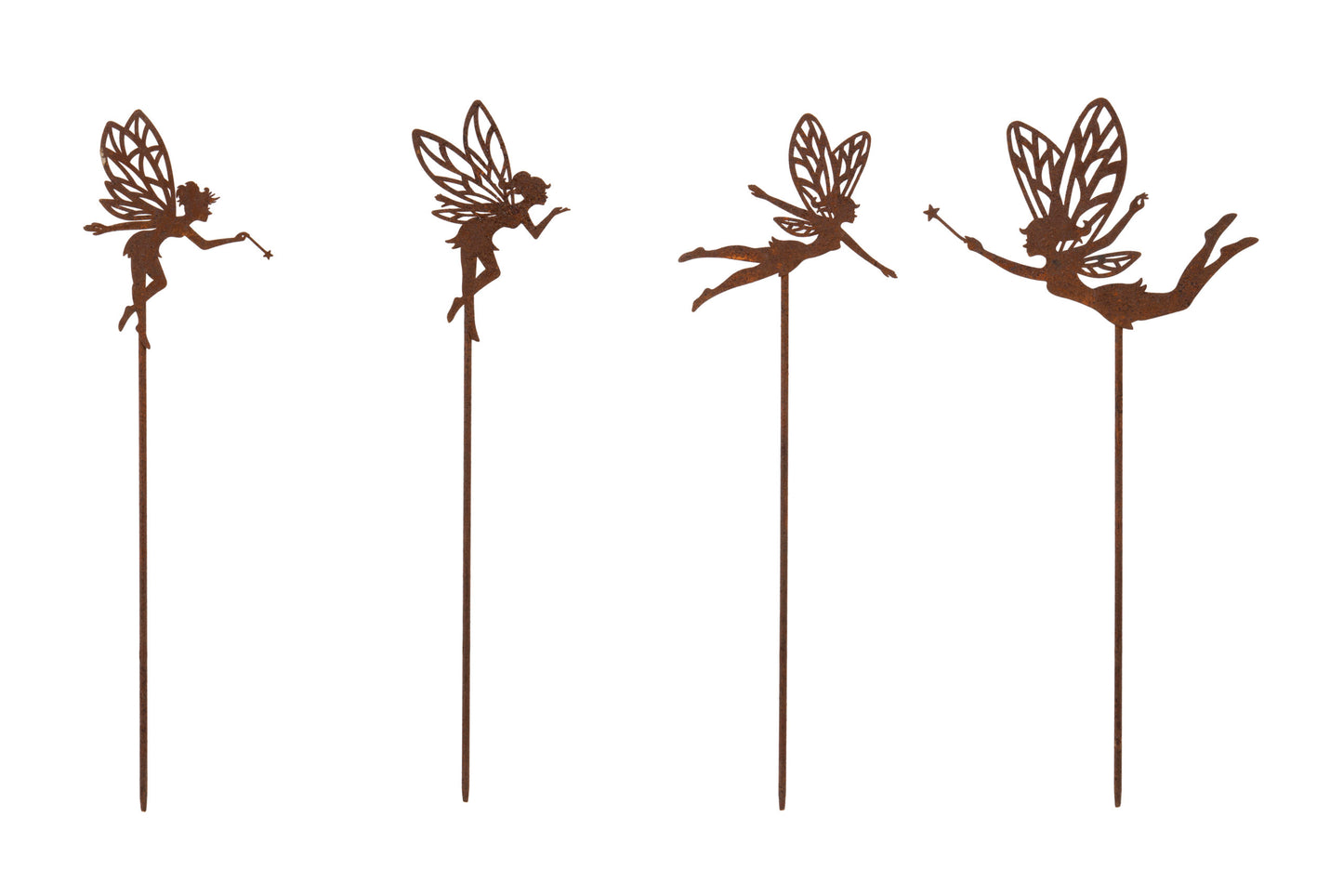 Rusty Fairy Stakes set of 4