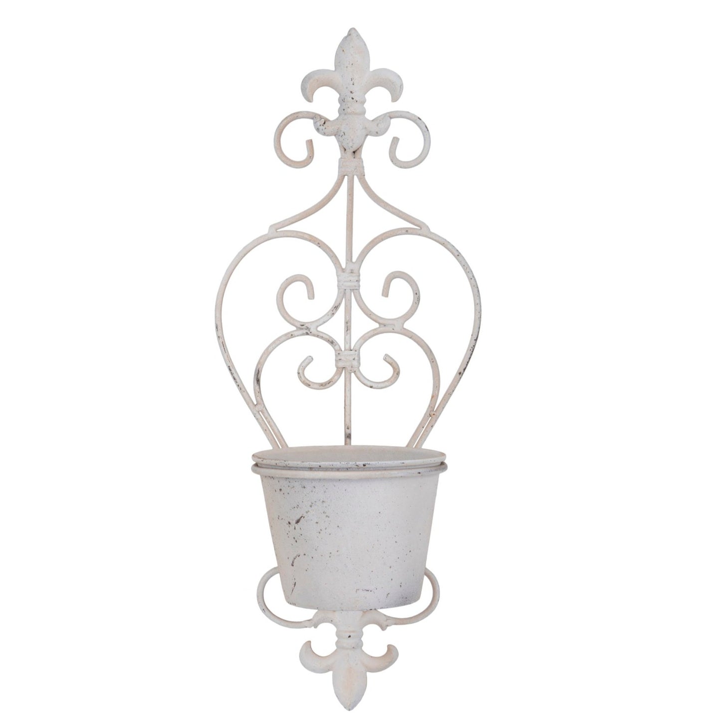 White Fleur Wall Planter