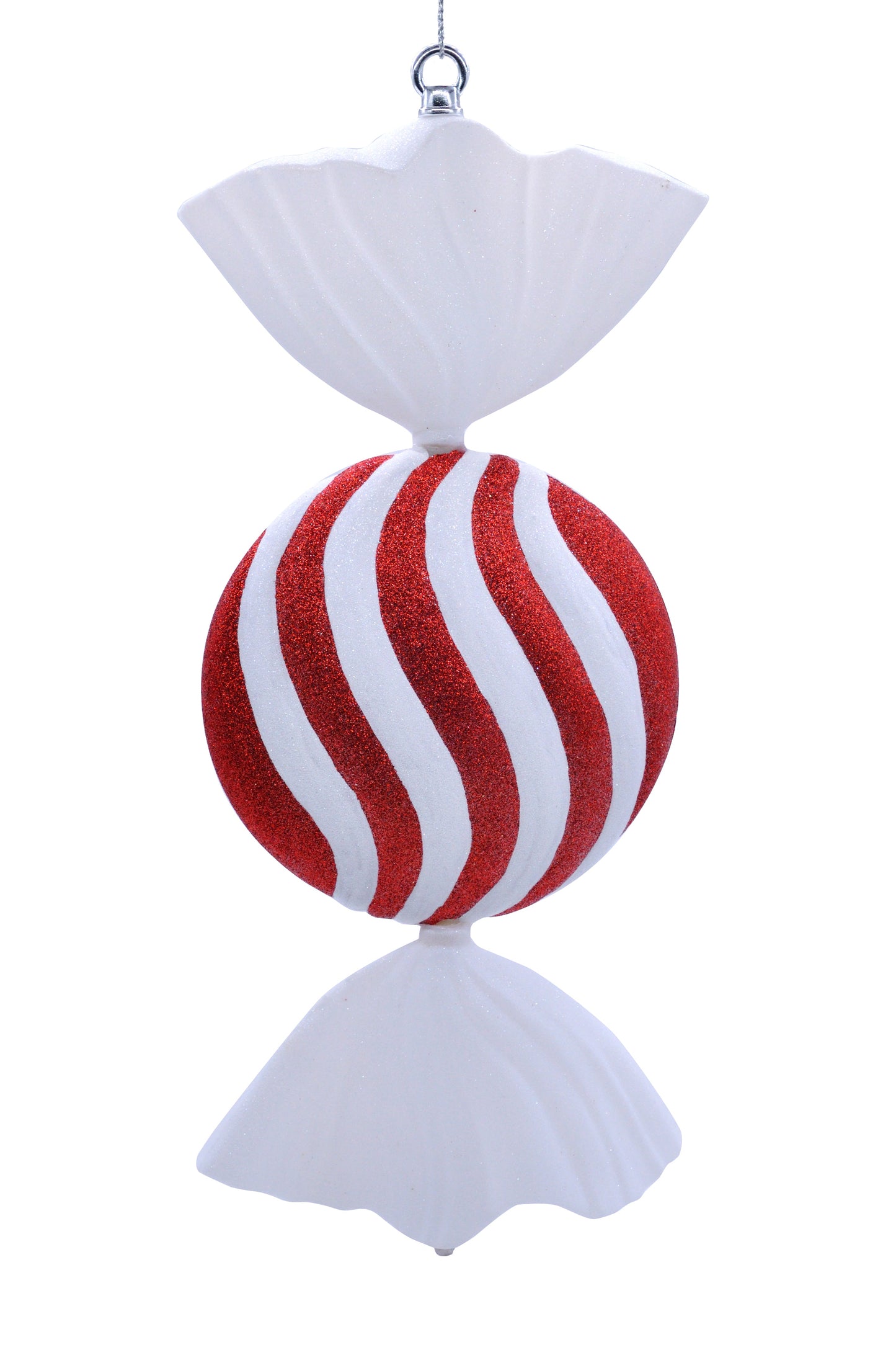 Flat Disc Candy Stripped Decoration 50cm