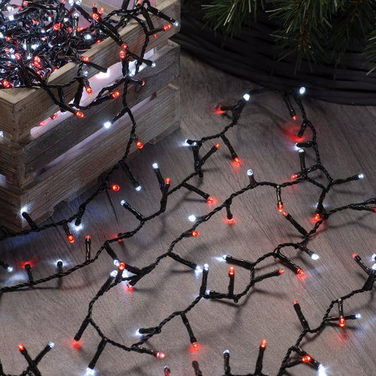 Festive 300 Candy Cane Red & White Firefly Lights