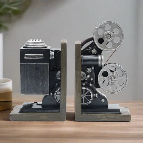 Vintage Style Projector Bookends